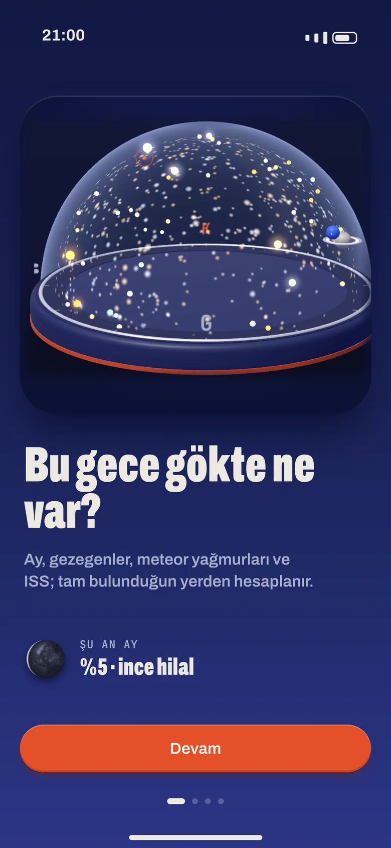 Bu gece gökte ne var